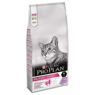 Purina Pro Plan Adult Delicate Digestion Rijk aan Kalkoen Kattenvoer - Dubbelpak: 2 x 14 kg - kattenbrokken