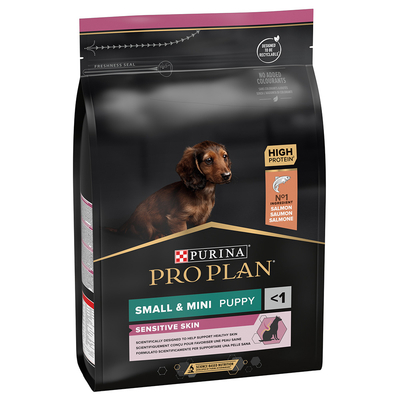 2x3kg Small & Mini Puppy Optiderma Zalm & Rijst Pro Plan Hondenvoer - hondenbrokken