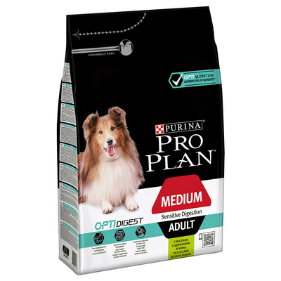 PURINA PRO PLAN Medium Adult Lam & Rijst Sensitive Digestion Hondenvoer - Dubbelpak: 2 x 3 kg - hondenbrokken