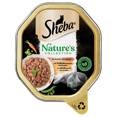 Sheba Nature´s Collection in Saus 22 x 85 g Kattenvoer - met Kalkoen - natvoer katten