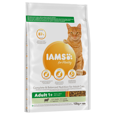 Iams Cat Adult met Lam Kattenvoer 2x10kg - kattenbrokken