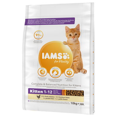 2x10kg Iams Kitten & Junior Kattenvoer - kattenbrokken