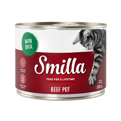 Smilla Rundvlees 6 x 200g Katten - Rund met Eend - natvoer katten