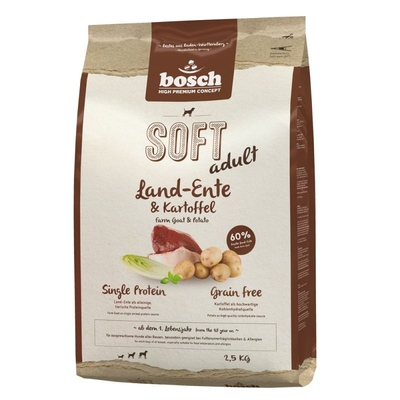 2,5 kg Soft Eend & Aardappel bosch Hondenvoer - hondenbrokken