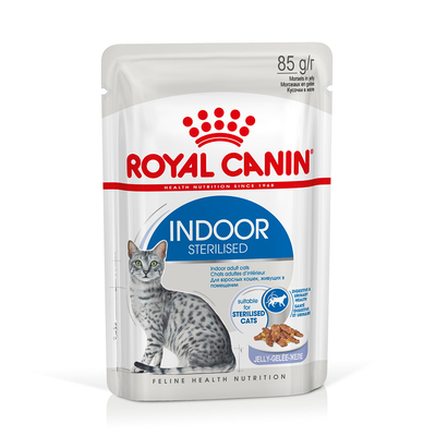 96x85g Indoor Sterilised in Gelei Royal Canin Kattenvoer Nat - natvoer katten