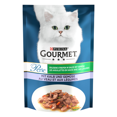 Gourmet Perle Voordeelpakket 26 x 85 g - Kalf & groenten - natvoer katten