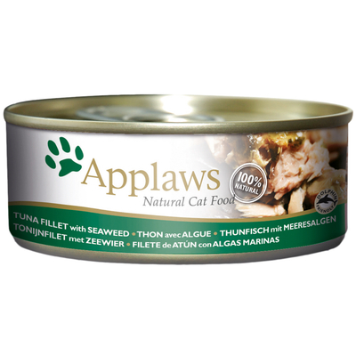 24x156g Tonijn & Zeewier Applaws Kattenvoer Nat - natvoer katten