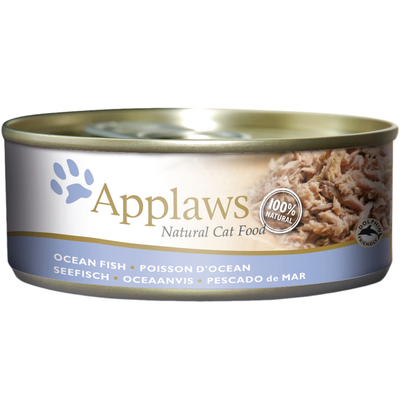 24x156g Zoutwater Vis Applaws Kattenvoer Nat - natvoer katten