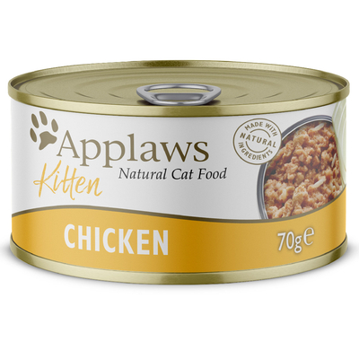 6x70g in Gelei Kitten Kippenborst Applaws Kattenvoer Nat - natvoer katten