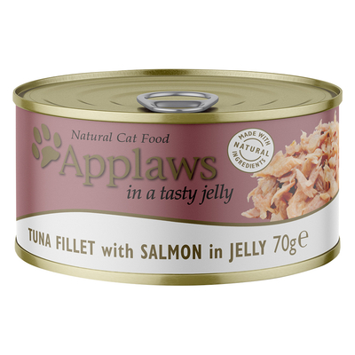 Applaws in Gelei 6 x 70 g Kattenvoer  - Tonijn & Zalm - natvoer katten