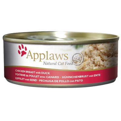 24x156g Kip & Eend Applaws Kattenvoer Nat - natvoer katten