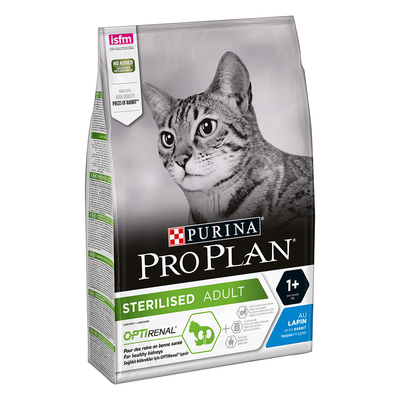 3kg Sterilised Adult Optirenal Konijn Pro Plan Kattenvoer - kattenbrokken