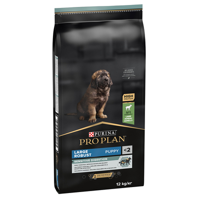 Purina Pro Plan Large Robust Puppy Sensitive Digestion Lam Hondenvoer - Dubbelpak 2 x 12 kg - hondenbrokken