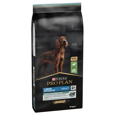 2x14kg Large Athletic Adult Optidigest Lam & Rijst Pro Plan Hondenvoer - hondenbrokken