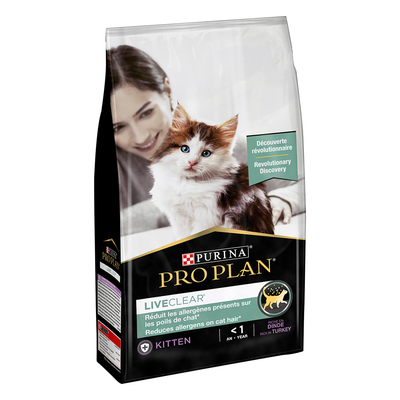 Pro Plan LiveClear Kitten Kalkoen Kattenvoer - 1,4 kg - kattenbrokken