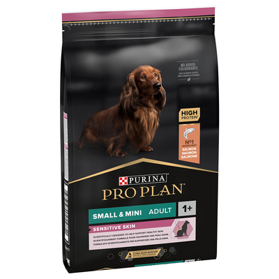 2x7kg Small & Mini Adult Optiderma Zalm & Rijst Pro Plan Hondenvoer - hondenbrokken