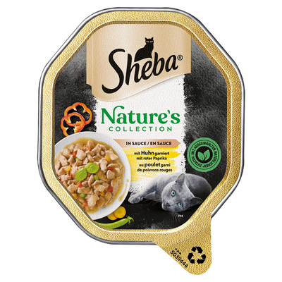 Sheba Nature´s Collection in Saus 22 x 85 g Kattenvoer - met Kip - natvoer katten