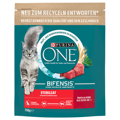 Purina ONE Sterilcat met Rund - 750 g - kattenbrokken