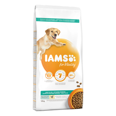 IAMS for Vitality Weight Control Kip 2 x 12 kg - hondenbrokken