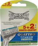 Wilkinson Quattro Titanium scheermesjes - 7 stuks