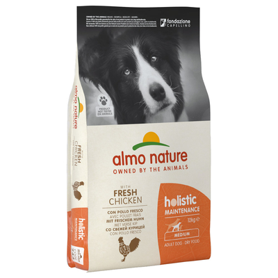 2x12kg Almo Nature Adult Kip & Rijst Medium Hondenvoer - hondenbrokken