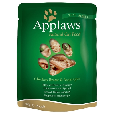 12x70g Applaws Kip met Asperges Voordeelpakket Kattenvoer - natvoer katten
