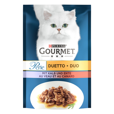 Gourmet Perle Voordeelpakket 26 x 85 g - Kalf & eend - natvoer katten
