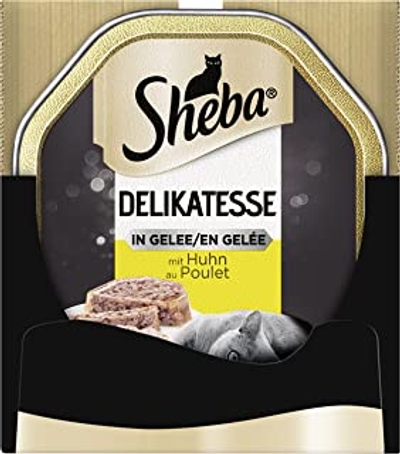 Sheba Delicatesse in Gelei met kip 22 x 85 g- kattenbrokken