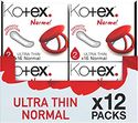Kotex maandverband - Ultra Thin Normal - 192 stuks - Voordeelverpakking