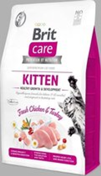 Brit Care Kitten Healthy Growth & Development Kalkoen&Kip - Kattenvoer - 2 kg kattenbrokken