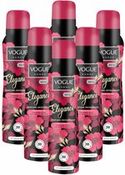 Vogue Elegance Parfum Deodorant Voordeelverpakking 6 x 150 ml