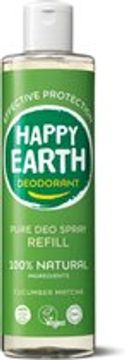 Happy Earth 100% Natuurlijke Deodorant Spray Navulling Cucumber Matcha 300 ml