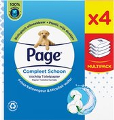 Page vochtig toiletpapier - 168 doekjes