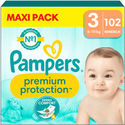 Pampers Premium Protection  luiers maat 3 - 102 stuks