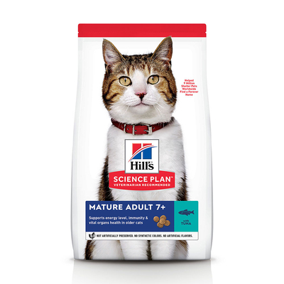 10kg Mature Adult 7+ Active Longevity Tonijn Hill's Science Plan Kattenvoer - kattenbrokken