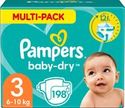 Pampers Baby Dry  luiers maat 3 - 198 stuks