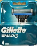 Gillette Mach 3 scheermesjes - 4 stuks