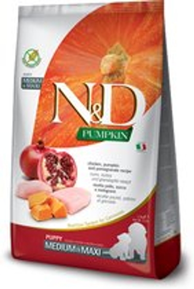 N&D Pumpkin puppyvoeding Kip medium/maxi 2,5 kg hondenbrokken