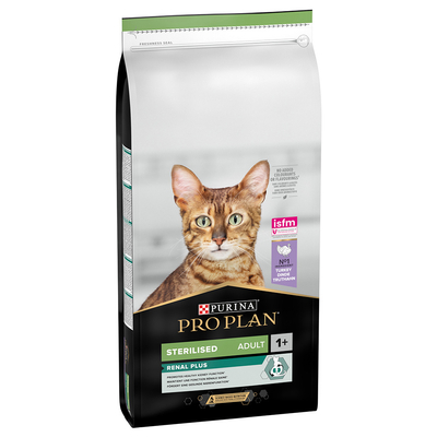 Pro Plan Sterilised Adult Renal Plus Kalkoen Kattenvoer - Dubbelpak: 2 x 14 kg - kattenbrokken