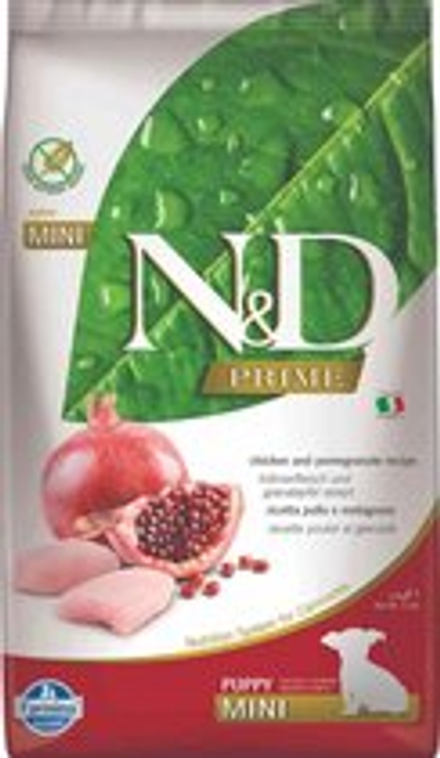Farmina N&D Hond Prime Kip & Granaatappel Puppy mini 2,5 kg hondenbrokken