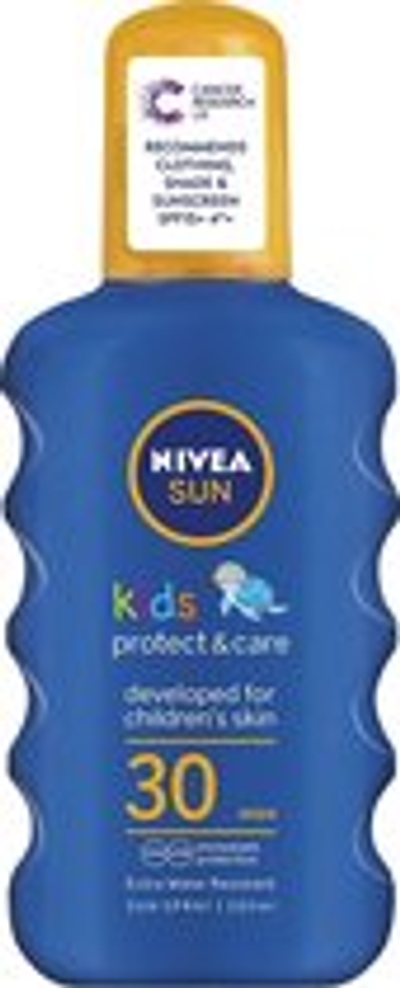 NIVEA Sun Zonnemelk Kids Protect & Care - Factor 30 - Spray, 200 ml