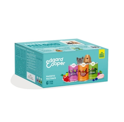 Edgard & Cooper Adult Multipack - Hondenvoer 6x400 gram - natvoer honden