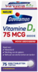 Davitamon vitamine D3 75 mcg smelttabletten - 75 stuks