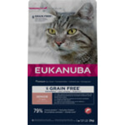 Eukanuba Kat Senior Graanvrij Zalm 2 kg - kattenbrokken