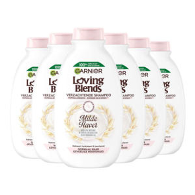 Garnier Loving Blends Milde Haver shampoo - 6 x 300 ml - voordeelverpakking