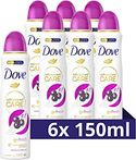 Dove Care Go Fresh Açaí Berry & Waterlily Anti-Transpirant Deodorant Spray - 6 x 150 ml 