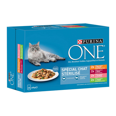 16x85g Purina One Sterilised Cat nat kattenvoer - natvoer katten
