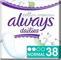 Always Dailies Inlegkruisjes Cotton Protection Normal 38 stuks