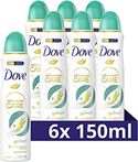 Dove Advanced Care Go Fresh  Anti-Transpirant Deodorant Spray - 6 x 150 ml 