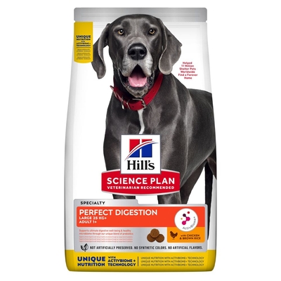 2 x 14 kg Adult Perfect Digestion Large Breed Hill's Science Plan Hondenvoer - hondenbrokken